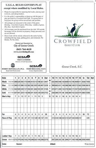 Crowfield Golf Club - Course Profile | Course Database