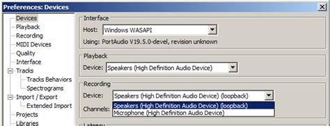 Image result for Audacity Loopback Recording