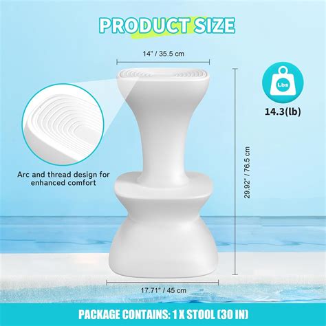 OceanaFlow 30 Pool stools for Underwater,Pre-Weighted Pool India | Ubuy
