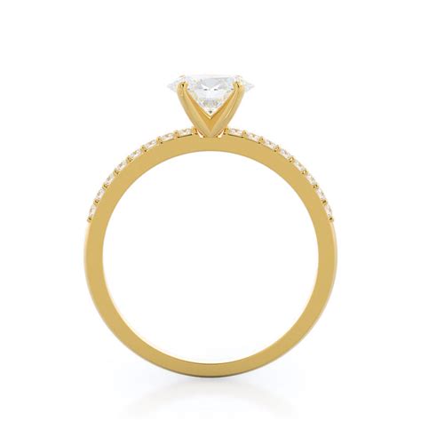 East West 2 1/6 CTTW Emerald Cut Lab Grown Diamond Engagement Ring in ...