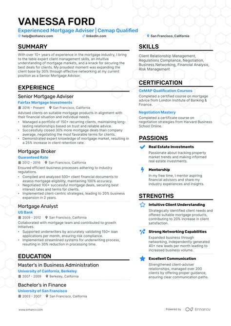 10 Mortgage Broker Resume Examples & Guide for 2025