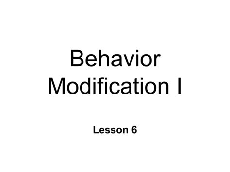Basic Principles Behavior Modification 的图像结果