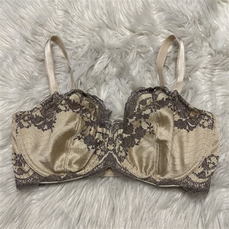 Wacoal 32DDD Bra Beige Lace Affair Classic Underwire … - Gem