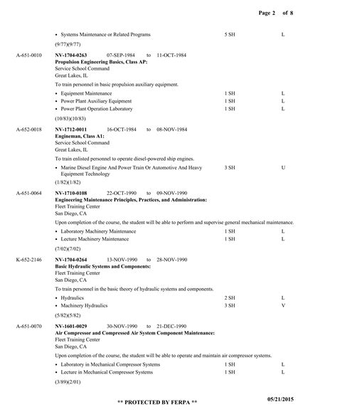 Image result for Military Training Transcript