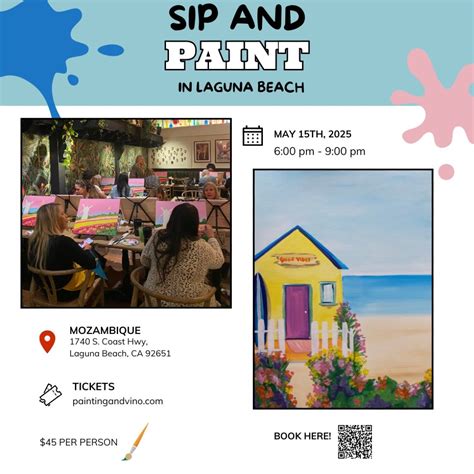Cali Surf Shack Paint and Sip in Laguna Beach, Mozambique, Laguna Beach ...