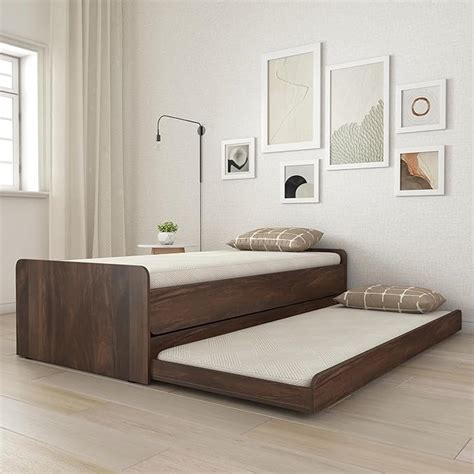 Studio Kook Tribe Trundle Engineered Wood Single Size Trundle Bed