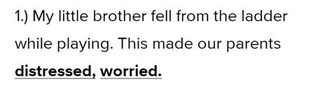 my little brother fell from the ladder while playing underline and ...