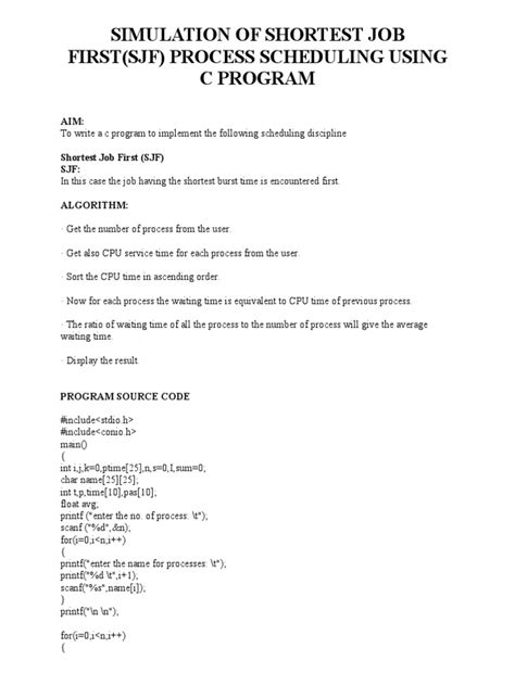 Image result for Shortest Job First Tutorial