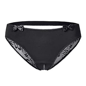 Buy SUKIRIYA Women Sexy Floral lace Briefs (Black, S) at Amazon.in