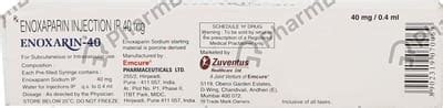 Enoxarin 40 MG Injection (0.4): Uses, Side Effects, Price & Dosage ...