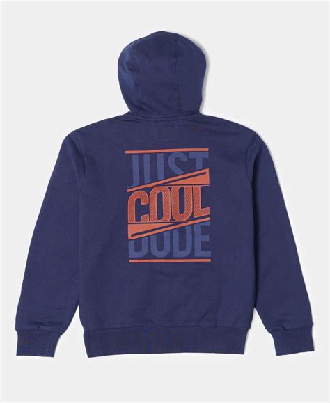 Buy Boy's Super Combed Cotton French Terry Graphic Printed Hoodie ...