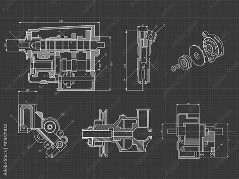 Image result for Engine Line Drawing