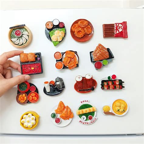 3D Miniature Food Fridge Magnets – Giftoo