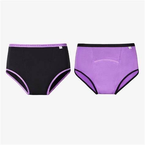 Period Underwear Pack of 2 (Black, Lilac) - SuperBottoms