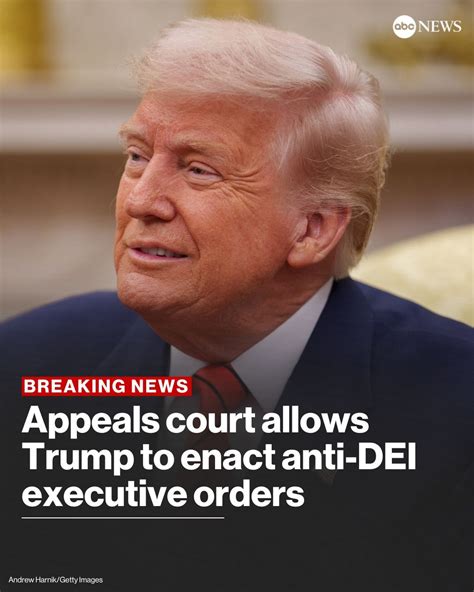 JUST IN: An appeals court is allowing the enforcement of two Trump ...