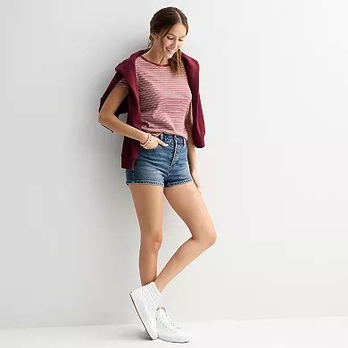 Juniors' SO® High Rise Button Fly Shorts