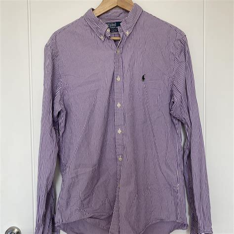 Ralph Lauren striped shirt, mens size L #ralph... - Depop