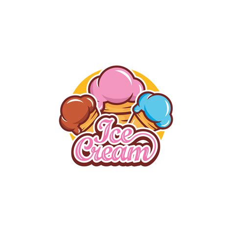 Ice cream logo design vector 12708450 Vector Art at Vecteezy