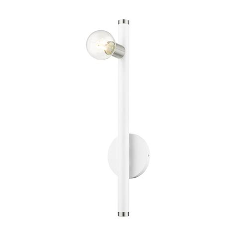 Livex Lighting Bannister 5.125-in W 1-Light White Modern/Contemporary ...