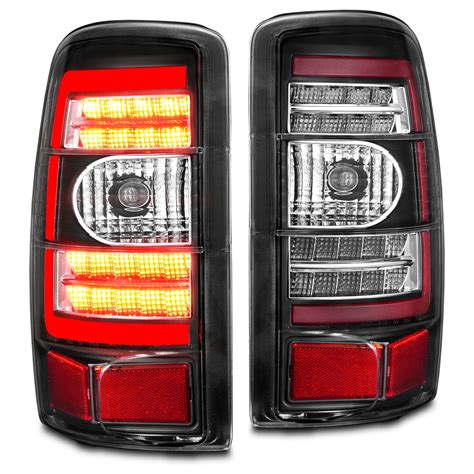 LED Tail Light Set with Black Housing for 00-06 Chevy Tahoe Suburban GMC Yukon