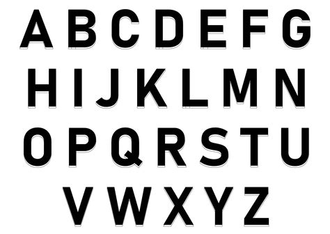 Free Printable Large Alphabet Letters