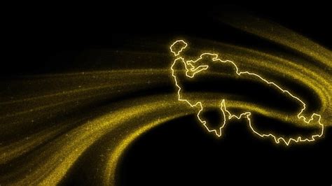 Mapa wysp Aland, złoty brokat mapa na ciemnym tle | Darmowe zdjęcie