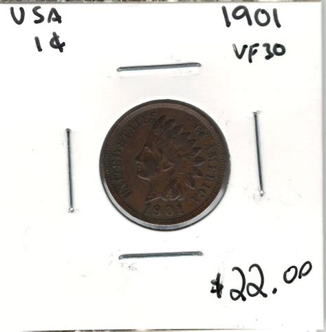 United States: 1901 1 Cent VF30 - London Coin Centre Inc.