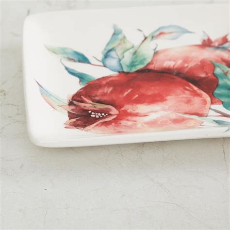 Buy Maris Pomegranate Printed Appetizer Plate from Home Centre at just ...