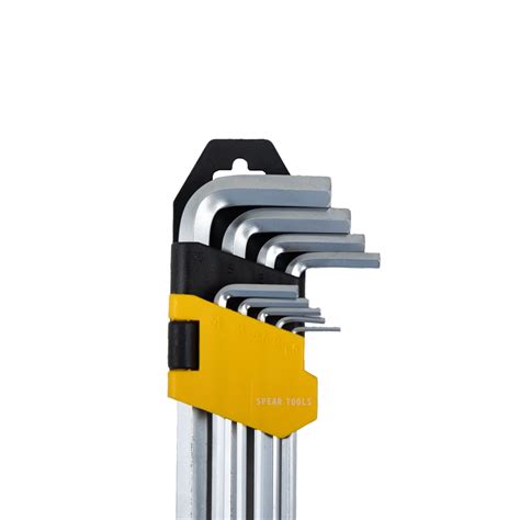 SPEAR 9Pcs Allen Key Trox Set, 1.5mm to 10mm, Chrome Vanadium for DIY ...
