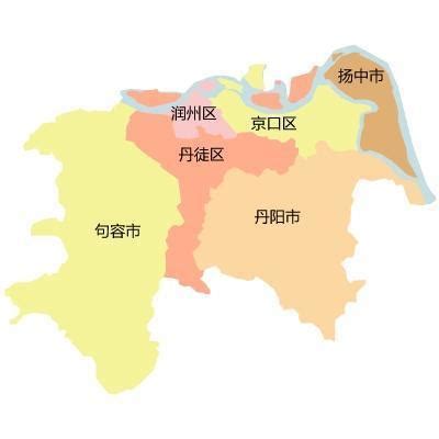 8张地形图，快速了解江苏省镇江各市辖区市_总面积