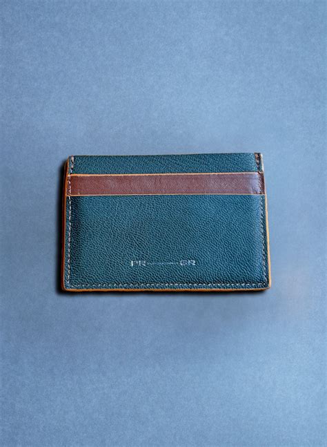 Blue Printed Card Holder