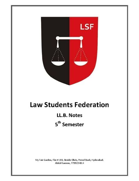 CPC - Useful for exams - Law Students Federation LL. Notes 5 th ...