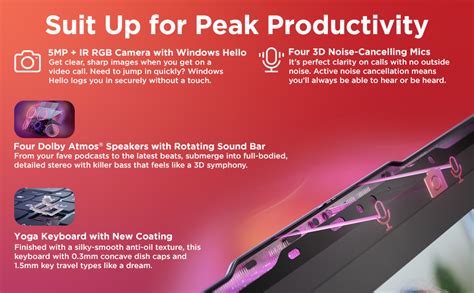 Lenovo Yoga 9 2-in-1 Aura Edition Intel Core Ultra 7 258V (32GB RAM/1TB ...