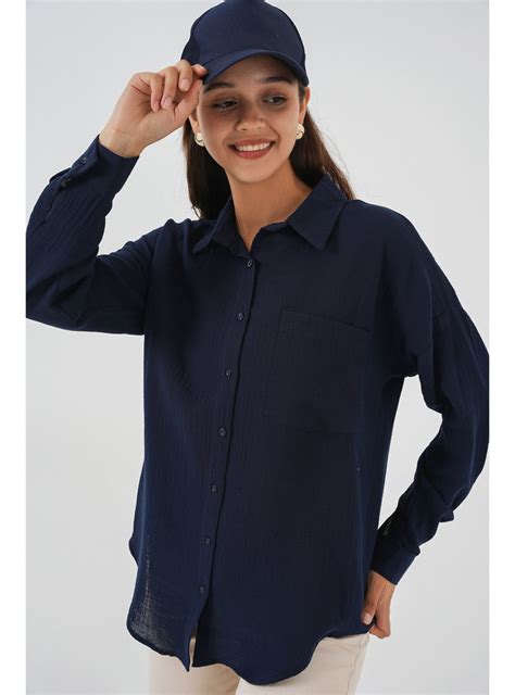 Navy Blue - Blouses