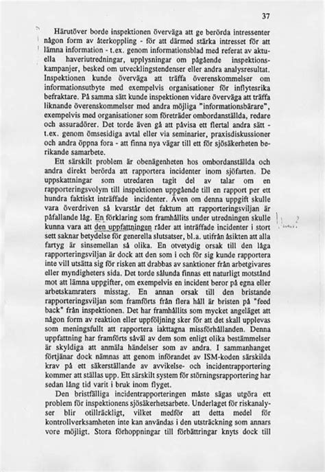 investigation report Magnus sjoberg