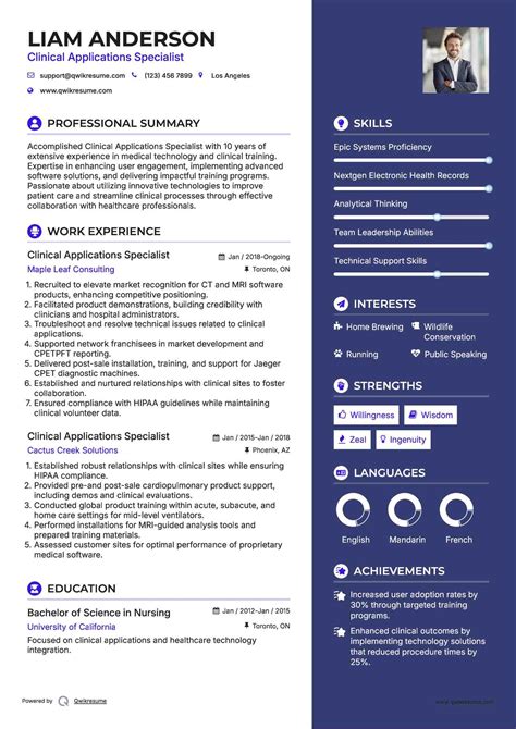 10+ Clinical Applications Specialist Resume Samples & Templates for 2025