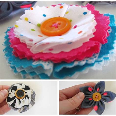 Image result for Free Fabric Flower Tutorial