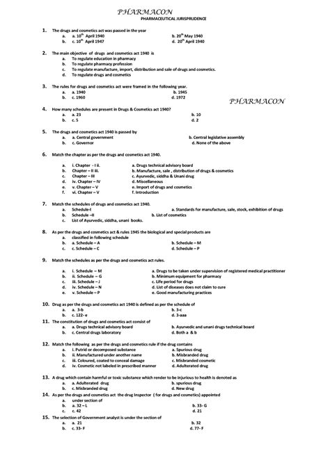 Toaz - Bad - PHARMACON PHARMACEUTICAL JURISPRUDENCE 1. The drugs and ...