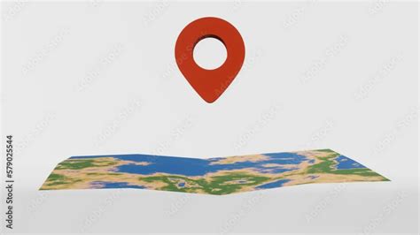 3D Pin On Map Animation Rotating 的图像结果