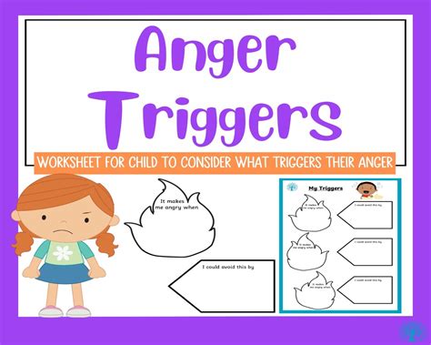 My Anger Triggers Worksheet Activity Sheet Teachermade