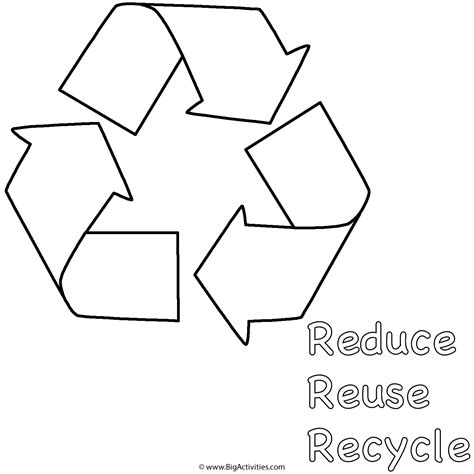 Free Color Printable Recycle Symbol