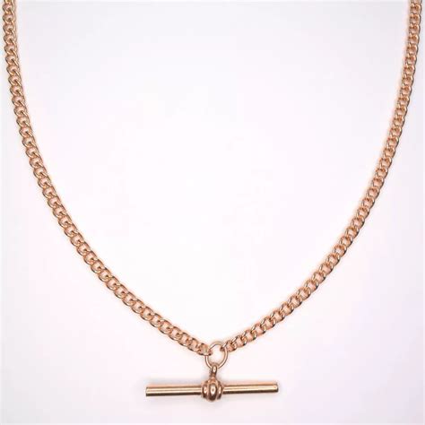 9 carat gold outlet t bar necklace