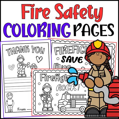 Fire Safety Coloring Pages Free - Educational Fire Safety Coloring ...