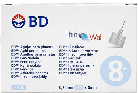 BD Penkanyle 0,25 x 8 mm 31g 100 stk • Se priser