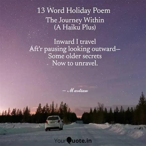 The Journey Within (A Hai... | Quotes & Writings by Martian Mirth ...