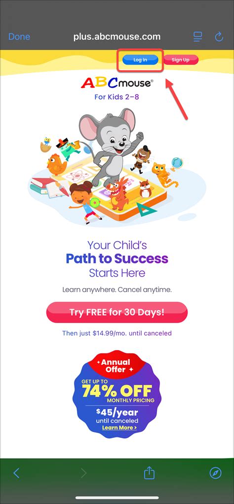 Updating Billing Information: Subscribed via ABCmouse 2 App – ABCmouse