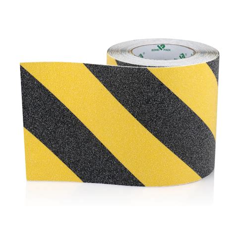 Bomei Pack Black and Yellow Anti Slip Tape Strong Traction Floor Grip ...