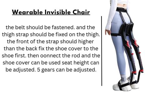 DOKMOE Foldable Chairless Wearable Invisible Chair, Portable ...