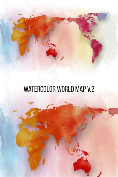 Watercolour World Map 的图像结果