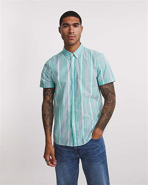 Men's Green Short Sleeve Shirts | Ambrose Wilson